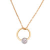 Colgante con brillante blanco y oro de 18 kilates | Gramos de Amor